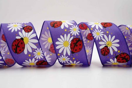 Ladybugs on Chamomile Ribbon - Ladybugs on Chamomile Ribbon